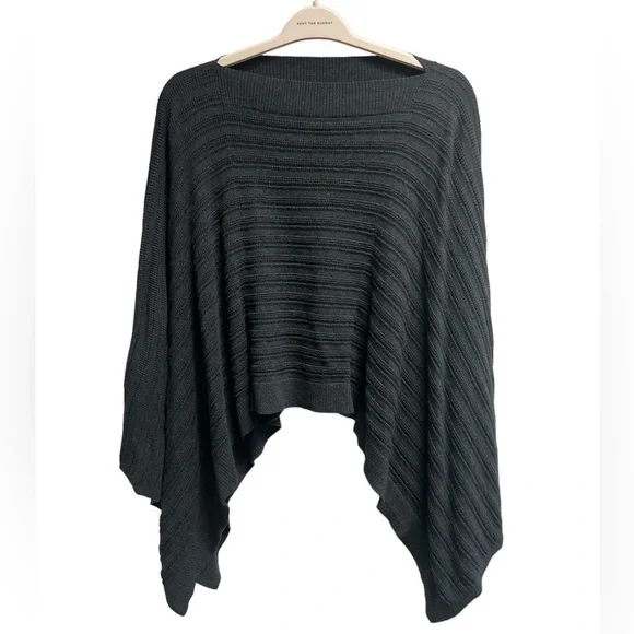 LULULEMON Forward Flow Poncho Heathered Grey Knit Asymmetrical Women's O/S - Picture 1 of 8
